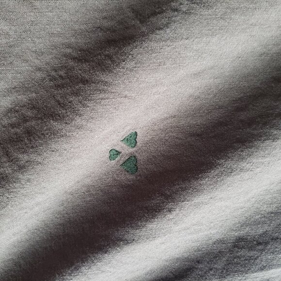 Olive Army Green AR Aloha Rag 3/4 Length Sleeve Button Up Shirt Side Zips - Picture 10 of 16